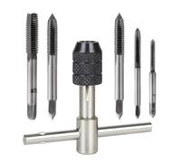 1 jeu (6 pièces) de orage taraud professionnelle, outils taraudage manuel, filetage vis machine, embout hélicoïdal M3 M4 M5 M6 M8, tarauds, outil bricolage Pour Clé Tarauder