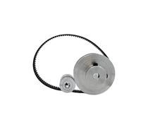 1 jeu 60T 20 dents largeur de courroie 10 mm 2GT roue de distribution alésage roue de tension 5~12 Réduction 3:1GT2 Kit synchrone(10mm 2GT-280-10mm,20T bore 6mm)