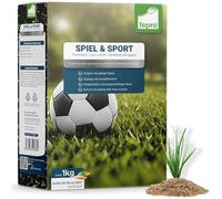 1 kg de graines de gazon à germination rapide pour le sport et le jeu, 40 m², robuste, vert profond, idéal pour les semis et les semis, semences de gazon printanières