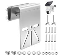 1 kit de Support pour Eufy Camera Exterieur, Support Caméra Gouttière pour Eufy et Arlo panneaux solaires, supports de gouttière en acier inoxydable pour dômes IP PTZ caméras
