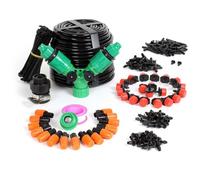 1 kit micro-irrigation, tuyau 40 m + goutteurs réglables jet fontaine, système d'arrosage localisé pour jardin, balcon et .