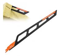 1 lame de scie sabre PRO de 400 mm pour matériaux isolants | Accessoires de scie professionnels pour laine minérale, coton de roche, coton isolant, tapis, cuir, mousse