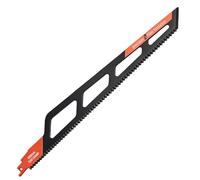 1 lame de scie sabre PRO pour isolant, 400 mm, en acier au carbone, pour couper le carton, le caoutchouc, la moquette, le cuir, la mousse et les matériaux isolants en fibres