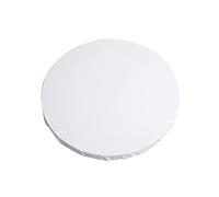 1 lot de toile blanche pour artiste, cadre de toile tendue de 40,6 cm, planche d'art ronde pour peinture acrylique et huile