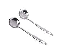 (1 lot) Grande louche, écumoire, passoire et filtre en acier inoxydable de haute qualité