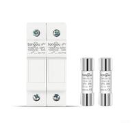1 lot pour fusible PV avec support pour 3 A 30 A, 1000 V DC, protection efficace pour panneaux solaires, installation facile (20 A)
