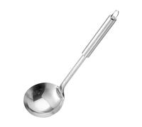 1 louche à soupe en acier inoxydable, ustensiles de cuisine, cuillère à viande à poignée ronde, louche à sauce, ustensiles de cuisine essentiels pour la préparation et le service