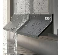 1 m Barre d'étanchéité à l'eau pour fenêtre de maison, joint d'étanchéité pour fenêtre coulissante, isolation de balcon, bande d'étanchéité coupe-vent, planche de solin 4,5 cm,5,5 cm,6,5 cmCaoutchouc