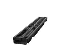 1 m de gouttière de drainage de fond pour patio - hauteur de gouttière 55 / 105 mm A15 B125 C250 (Plastique/ A15 1.5T, 55 mm / 5.5 cm)