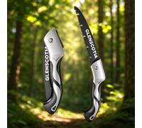 1 main pliante avec dents en acier à haute teneur en manganèse, poignée pliable pour élagage, camping, jardinage, menuiserie, pliage