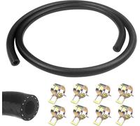 1 Mètre durite essence, 6mm Diamètre Intérieur durite gasoil, tuyau essence avec 8pcs colliers de serrage