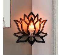 1 Meuble d'angle créatif « Lotus » - Étagère murale décorative d'angle, idéale pour la décoration intérieure et murale.