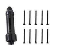 1 mini extracteur de clous de voiture avec 10 vis, extracteur de cylindre de serrure professionnel en acier inoxydable, outil de serrurier professionnel (1 extracteur avec 10 vis de 4,8 mm)
