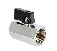 1 Mini Robinet À Bille En Laiton, Vanne D'arrêt Filetée 1/8" 1/4" 3/8" 1/2"(Female To Female,1/4)