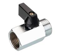 1 Mini Robinet À Bille En Laiton, Vanne D'arrêt Filetée 1/8" 1/4" 3/8" 1/2"(Male To Female,3/8)