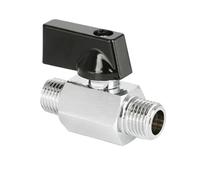 1 Mini Robinet À Bille En Laiton, Vanne D'arrêt Filetée 1/8" 1/4" 3/8" 1/2"(Male To Male,1/2)