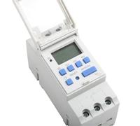 1 minuterie programmable sur rail DIN avec relais et horloge hebdomadaire numérique TP8A16, microprocesseur électronique 220 V/48 V, 30 A, sonnerie 12 V CA.(Lock-220V)