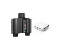 1 Minuteur D'Arrosage WiFi pour Tuyau D'Arrosage, avec 2 Sorties pour Pelouses et Jardins, Temporisation en Cas de Pluie/Télécommande/Robinet Manuel
