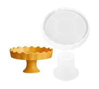 1 moule à fruits en silicone avec bords rainurés pour une présentation élégante Assiette sûre et stable Plateau en silicone multi-usages