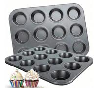 1 moule à muffins, 12 moules à cupcakes, caissettes à muffins antiadhésives, moules à pudding, accessoires de four, ustensiles de cuisine, accessoires de cuisine, moules à brownies antiadhésifs, plate