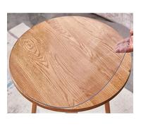 1 nappe ronde imperméable, en PVC transparent lavable, antidérapante, 110 cm, pour table salle à manger et cuisine .