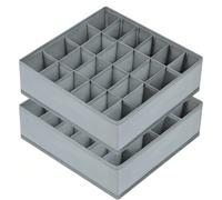 1 ou 2 paquet de séparateurs de tiroir à chaussettes, organisateurs de sous-vêtements, organisateurs de placard à 24 compartiments et organisateurs de rangement pour chaussettes, mouchoirs, cravates, 