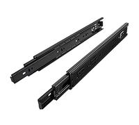 1 paire (2 PIÈCES) SO-TECH® Glissières à Extension Complète Coulisses à Extension Complète noires 500 mm (insérées) à