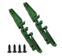 1 paire d'adaptateurs de montage sur rail DIN pour PCB 35 mm pour clips de support C45 en plastique vert pour fixations de panneaux électriques industriels