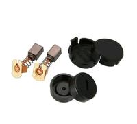 1 paire de balais de charbon avec capuchon et couvercle pour Makita BGA450 | Meuleuse d'angle BGA450 BGA452 DGA452 GA400 BGA402, pièce de rechange haute résistance à l'usure, kit d'accessoires de durée