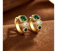 1 paire de bijoux géométriques uniques pour femmes, bijoux fins créatifs exquis cadeaux pour la vie quotidienne, rendez-vous galant, décoration pour bal de fin d'année, boucles d'oreilles