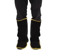 1 paire de bottes de soudage robustes en cuir de vache, housse de protection, spatules ventilées ignifuges for soudeurs, couvre-chaussures de sécurité for soudeurs