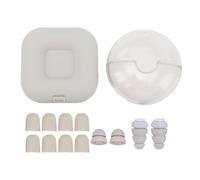 1 Paire de Bouchons d'oreilles pour Dormir, Isolation phonique Triple Couche, Souples, avec 10 Embouts de Rechange pour l'étude du Sommeil, Bleu Clair