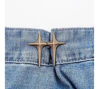 1 paire de boutons de serrage réglables pour pantalon et pantalon (marron)