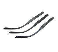 1 paire de branches de lunettes de 7,3 mm de largeur avec ressort en plastique et monture optique pour réparation de lunettes et lunettes de soleil (noir)