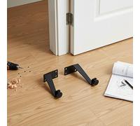 1 paire de butées de porte 90 degrés en acier inoxydable caoutchouc coussin gauche droite pour maison bureau sécurité bois porte fer protection mur