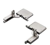 1 paire de Charnières Salice AIR avec Amortissement 105° Nickel Mat pour encastrement en façade et en fond de caisson Charnière de Meuble par SO-TECH