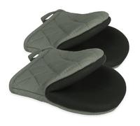 1 paire de gants de cuisine courts en silicone résistant à la chaleur pour 500 degrés, surfaces antidérapantes et boucles de suspension, pour la cuisson, le micro-ondes, lavable en machine