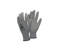 1 Paire de Gants de Travail en PU - Taille 10-XL - Couleur Gris - Elastique -