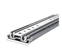 1 paire de glissières de tiroir à extension complète de 12 à 80 pouces, rail de guidage coulissant à 3 plis avec verrou(50inch(1250mm))