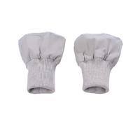 1 paire de manchettes tubulaires extensibles en tricot côtelé de rechange pour veste rembourrée, manteau, manchettes à coudre, gris clair