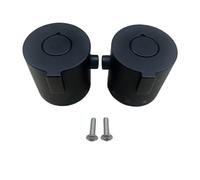 1 paire de poignées de contrôle de la température de douche, levier de robinet thermostatique ABS avec indicateur blanc, remplacement facile à installer pour mitigeur de baignoire (noir)
