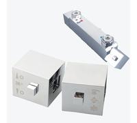 1 paire de poignées de contrôle thermostatiques, poignées carrées de contrôle de la température de douche, poignées de contrôle de l'eau chromées, pièces de rechange pour mitigeur de barre de douche