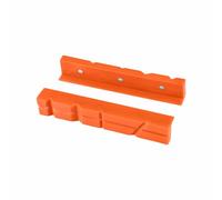 1 paire de protections magnétiques pour mâchoires d'étau, design multi-rainures, mâchoires souples pour étau d'établi pour travail du bois, plomberie, 200 mm