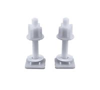 1 paire de vis de charnière en plastique blanc 28 x 28 mm rondelles d'écrous accessoires de remplacement rectangulaires