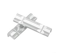 1 paire d'étau de fraisage CNC à mâchoires dures en alliage d'aluminium de type V avec aimants pour étau de table - Plaques à mâchoires souples pour ingénieurs (12,7 cm)