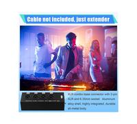 1 Paire D'Extendeurs Ethernet RJ45 Audio XLR/DMX à 4 Canaux, Émetteur-Récepteur XLR pour Scène en Direct, Studio D'Enregistrement Audio
