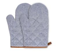 1 Paire Gants de Four Anti Chaleur, Coton Lavable Maniques de Cuisine | Manique Cuisine, Gant Four Résistants avec Suspension, Antidérapants, pour Cuire, Pâtisserie, Griller BBQ, Barbecue (Bleu)