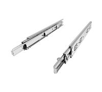 1 paire SOTECH Coulisses à Sortie Totale KV4-45-H45-L250-NF avec Équerre de Support (Longueur 250 mm enfoncée/Capacité de charge 45 kg) Rail télescopique