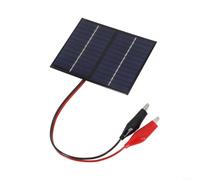 1 panneau solaire 5 W 12 V avec clip pour une charge rapide et efficace en extérieur