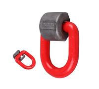 1 paquet d'anneaux de levage en D de soudage, Point de levage d'anneau en D à souder robuste, acier allié G80, for le soudage, la traction latérale et la charge latérale(10T)